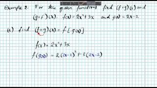 composition of functions part II [upl. by Ydnelg]