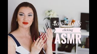 LONG NAILS CLICKING AND FLICKING ASMR INTENTIONAL  STILETTO NAILS CHALLENGE [upl. by Gamaliel651]