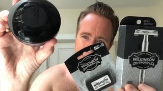 Wet Shaving with Wilkinson Sword Safety Razor Blades and Shaving Soap [upl. by Bjork]