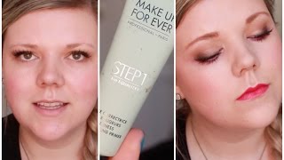 NEW Make Up For Ever Step1 Primer Review And Demo [upl. by Sellers]