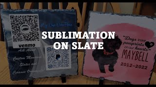 Sublimation on Slate sublimationtutorial sublimationprinting [upl. by Ecnerwal]