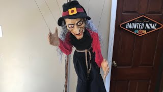 Home Depot 2024 Halloween Marionette Witch Demo [upl. by Eldwon]