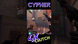 Cypher is Best For SUNSET MAP  4K Clutch shorts valorant cypher [upl. by Jonati]