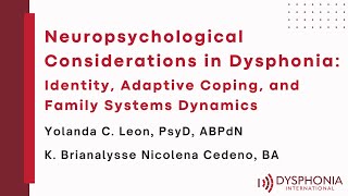 Neuropsychological Considerations in Dysphonia [upl. by Nnasus]