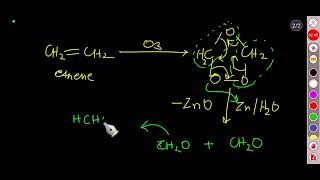 Ozonolysis of Ethene propene and but13diene  class 12  chemistry [upl. by Elleimac]