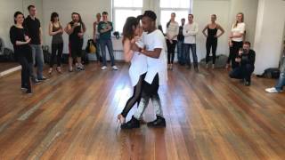 Kizomba workshop LANGE NOIR amp ELODIE SaintPeterburg Sweet afro weekend 2017 [upl. by Toddie779]