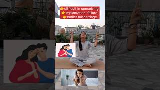 Suffering for infertility🤷 youtube viralshorthealthtipsshortsvideoshots yoga [upl. by Yclehc]