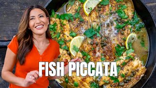 The Easiest 20 Minute Fish Recipe EVER  The Mediterranean Dish [upl. by Anahsal]