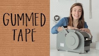 How to Use Gummed Paper Tape [upl. by Yrahca]