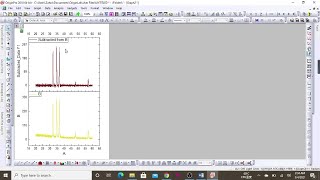 How to correct baselineXRDOrigin2021 [upl. by Aisemaj]