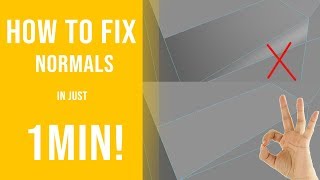 How to fix messed up normals on MAYA in just 1min [upl. by Prem]