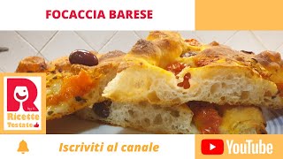 Focaccia Barese  Ricetta tipica pugliese  Impasto bimby [upl. by Amora]