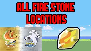 All Fire Stone Locations in Pokemon Heartgold [upl. by Stelle309]