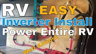 How To Power Your Entire RV With An Inverter  Easy Inverter Power [upl. by Blackmore]