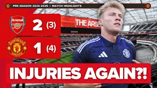 Match Highlights  Arsenal 2  1 Manchester United  Preseason 20242025 [upl. by Liuka]