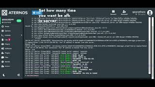 How to set aternos server online for 247 for free No hacks aternos minecraft [upl. by Reve]