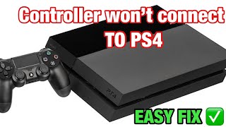 PS4 Controller won’t connect to PS4  How To Fix HOW TO CONNECT PS4 CONTROLLER TO PS4 WORKS 100 [upl. by Nylqcaj181]