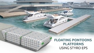 Styrofoam Lightweight Floating Pontoons STYRO [upl. by Lonergan]