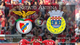 BENFICA 4  0 Arouca  Relato dos golos Antena 1 [upl. by Aniat]