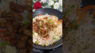 Chicken fried rice friedrice friedricerecipe chinese shorts [upl. by Ardnuahsal]