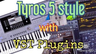 Yamaha Tyros 5 with VST Plugins  70sGlamPiano [upl. by Simone43]