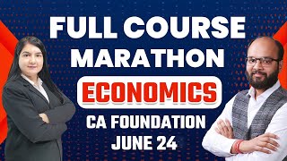 Economics Marathon For CA Foundation June 24 Eco Full Course Marathon  Economics Revision Marathon [upl. by Aken]