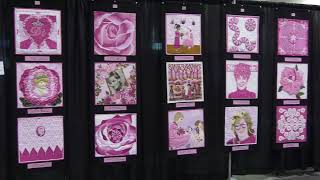 Diana Cherrywood Challenge Displayed at AQS QuiltWeek [upl. by Eaned]