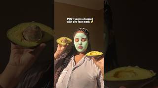 Face masks are the best 🥹💫 avocadomask avocado [upl. by Strain]