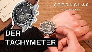 STERNGLAS Tachymeter – Chronograph mit Tachymeterskala [upl. by Noslrac4]