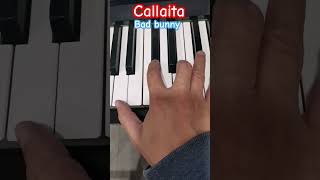 Callaita pianotutorial music bad bunny [upl. by Ardrey]