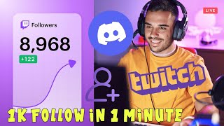 FREE TWITCH FOLLOWERS WORKING 100 2023  HOW TO GET 1000 FOLLOWERS 1 MINUTE [upl. by Aniryt616]