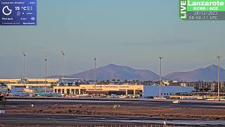 🟢 27122023 LIVE LANZAROTE AIRPORT  CLOSEST WEBCAM  Nighttime 143 [upl. by Endora]