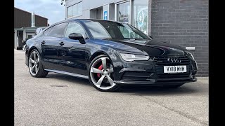 Used Audi A7 30 TDI V6 Black Edition Sportback S Tronic quattro I motor Match Stafford [upl. by Chubb]