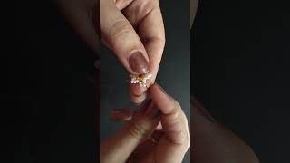 Seed bead flower beaded earrings beading tutorial for beginners [upl. by Sherri241]