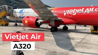 Flying Vietnamese lowcost airline  Vietjet Air A320 Flight Report  Hanoi to Hue  Economy Class [upl. by Unam]