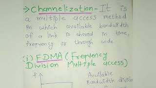 Channelization  FDMATDMACDMA IN Computer Network [upl. by Yrrok]