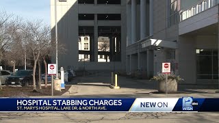 Man charged with stabbing security guard in hospital bathroom [upl. by Mahda]