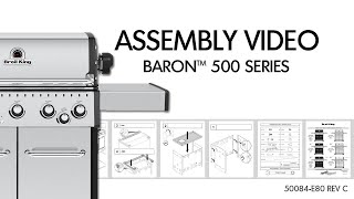 Baron 500 Series Assembly  Broil King  European Model [upl. by Oag970]