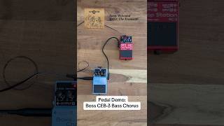 Pedal Demo for the Boss CEB3 Bass Chorus BOSSinfoglobal [upl. by Liddy]