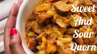 Sweet and Sour Quorn  pineapple  No Masala curry  Mycoprotein Veg Dish  Asmitha [upl. by Notluf]