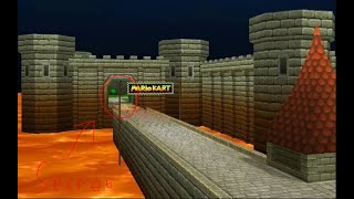 MKWii Secret N64 Bowsers Castle route [upl. by Phionna5]