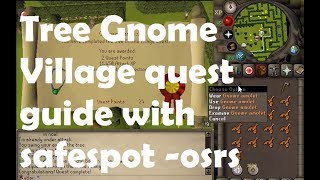 OSRS Tree Gnome Village Quest Guide with safespot [upl. by Stockmon]