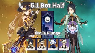 Navia Plunge  51 Spiral Abyss Bot Half  Geo [upl. by Kym]