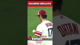 La increíble jugada de Shohei Othani othani baseball mls grandesligas youtubeshorts shorts [upl. by Eeresed]