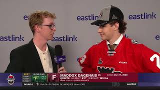 Repêchage 2024  2024 Draft  Entrevue Maddox Dagenais Interview  Remparts [upl. by Shore]