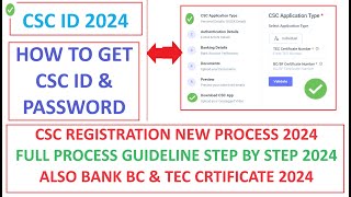 CSC NEW REGISTRATION PROCESS 2024  FULL GUIDELINE STEP BY STEP FULL PROCESS viral csc cscvle [upl. by Ellata]