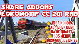 Share addons lokomotif cc 201 rnb [upl. by Einwat]