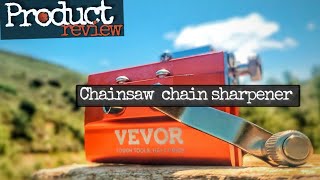 Vevor chainsaw chain sharpener  hand cranked and power tool option [upl. by Nnyloj]