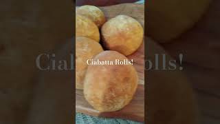 Ciabatta rolls baked from scratch [upl. by Goldie]