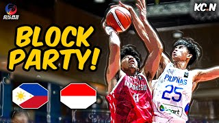 How Gilas U18 WRECKED Indonesia with BLOCK PARTY [upl. by Martyn]